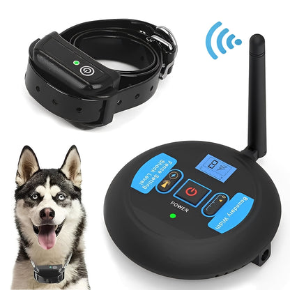 Portable Wireless Pet Safety Barrier with Coaching Features