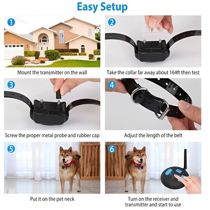 Portable Wireless Pet Safety Barrier with Coaching Features