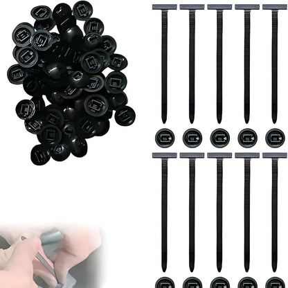 Durable Cable Management Ties - 50-Pack for Easy Organization
