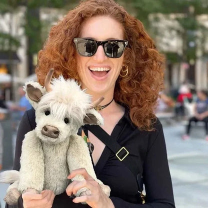 Adorable Cow Plush Companion with Sound and Flexible Features