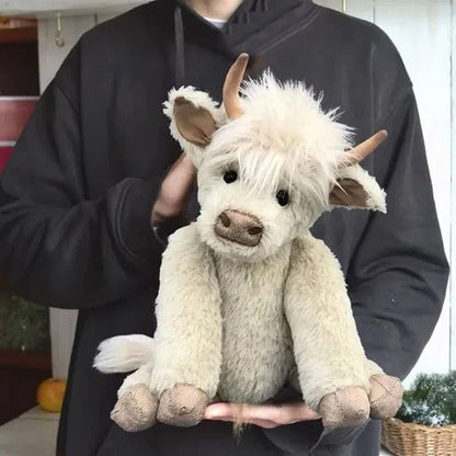 Adorable Cow Plush Companion with Sound and Flexible Features