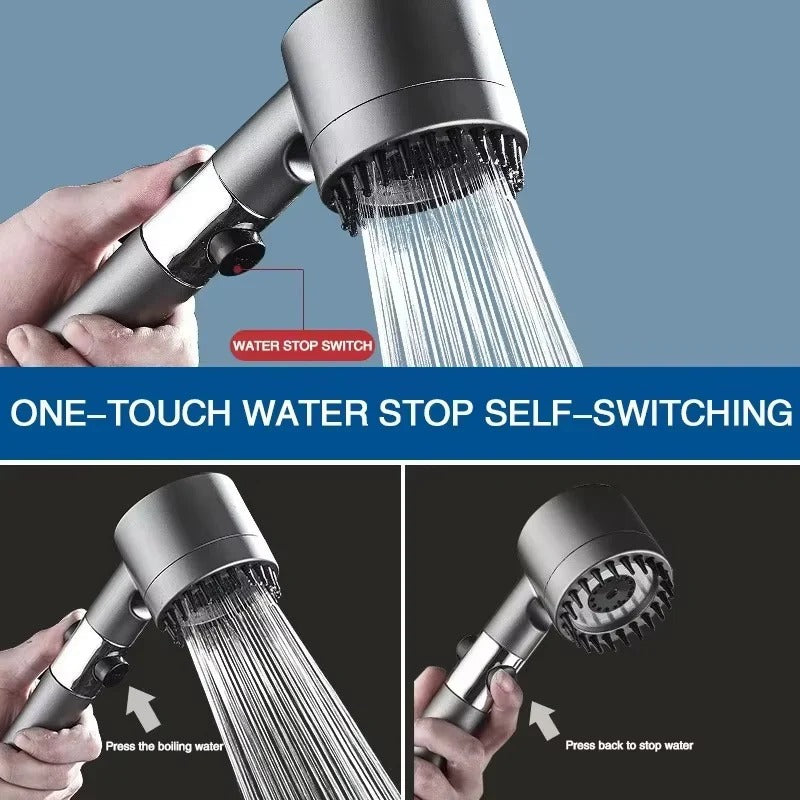 Versatile Shower Head with Integrated Filter and Massage Feature