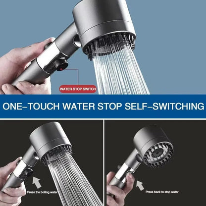 Versatile Shower Head with Integrated Filter and Massage Feature
