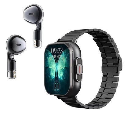Smart Bluetooth Watch with Integrated Earbud Storage
