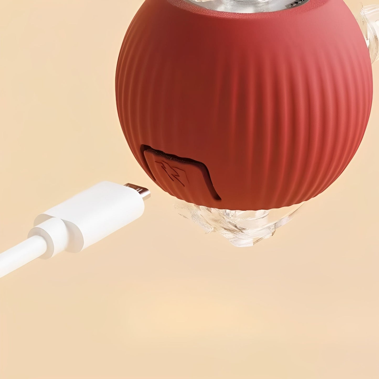 Interactive Motion-Activated Cat Play Ball with Feather Tail