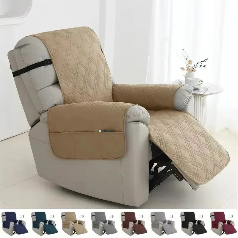 Water-Resistant Recliner Cover with Non-Slip Backing
