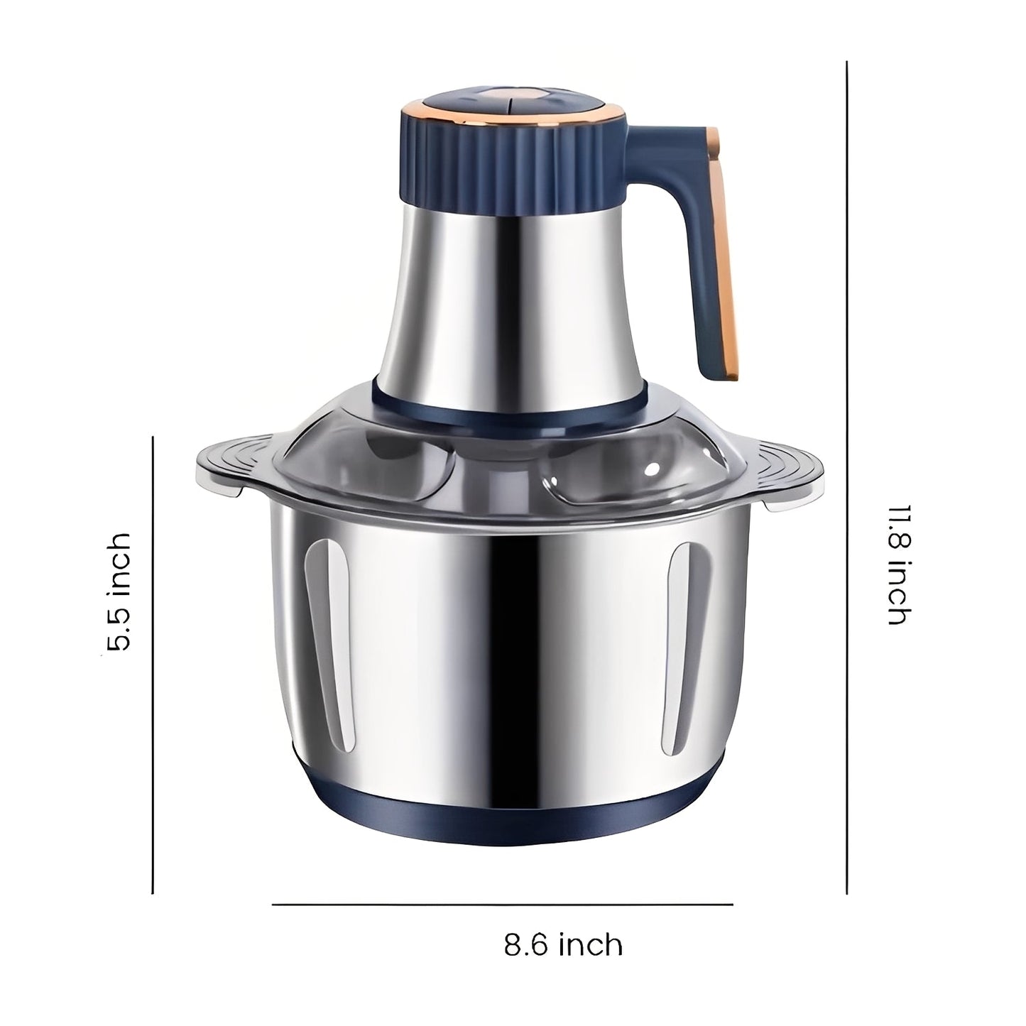 Versatile Electric Food Processor with 5 Speed Settings