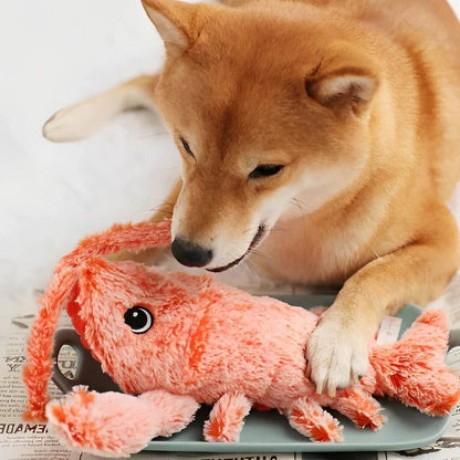 Engaging Motion-Activated Plush Crustacean Toy for Dogs