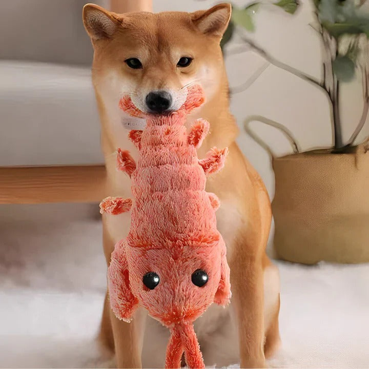 Engaging Motion-Activated Plush Crustacean Toy for Dogs