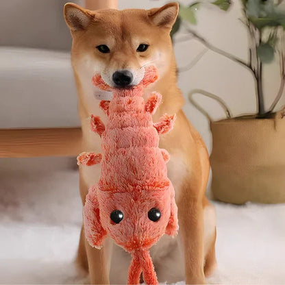Engaging Motion-Activated Plush Crustacean Toy for Dogs
