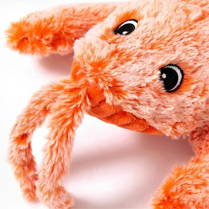 Engaging Motion-Activated Plush Crustacean Toy for Dogs