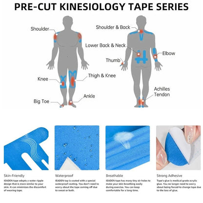 Water-Resistant Support Tape for Active Knee Protection