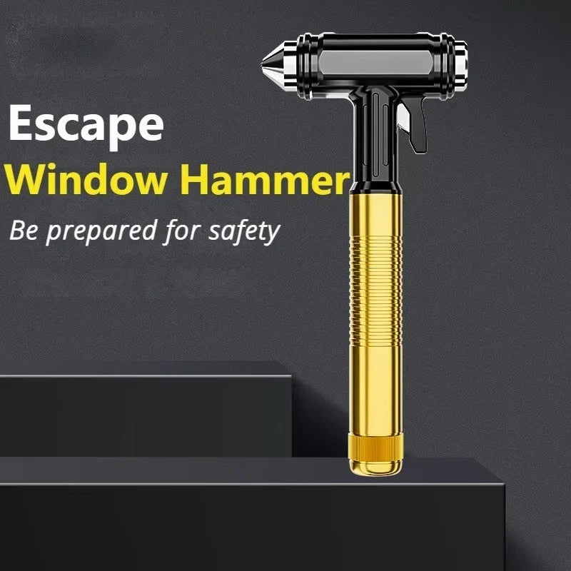 Emergency Escape Tool: Window Breaker & Seatbelt Cutter