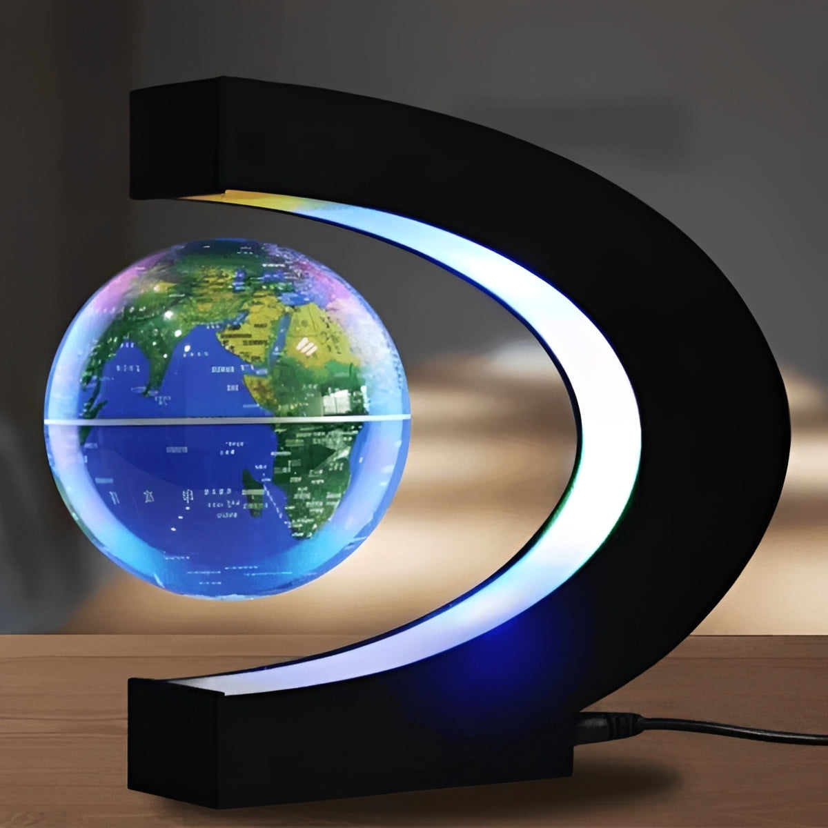 Magnetic Floating Globe with LED Light Display
