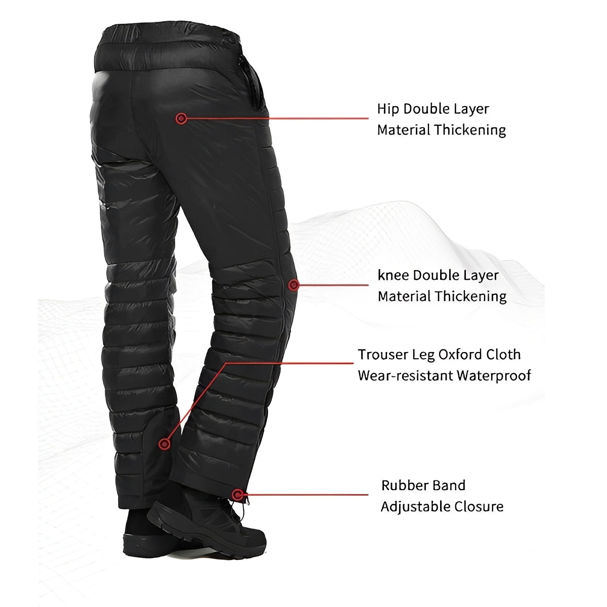 Ultimate Insulated Winter Pants with Side Zippers for Outdoor Fun