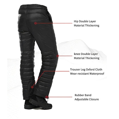 Ultimate Insulated Winter Pants with Side Zippers for Outdoor Fun