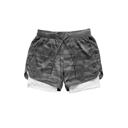 Men's Dual-Layer Performance Shorts with Compression Fit