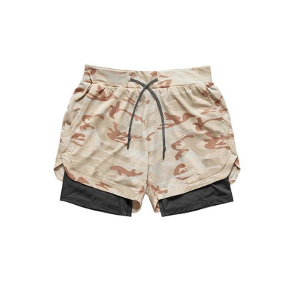 Men's Dual-Layer Performance Shorts with Compression Fit