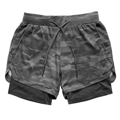 Men's Dual-Layer Performance Shorts with Compression Fit