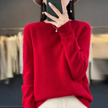 Premium Merino Wool Sweater with Timeless Knit Style