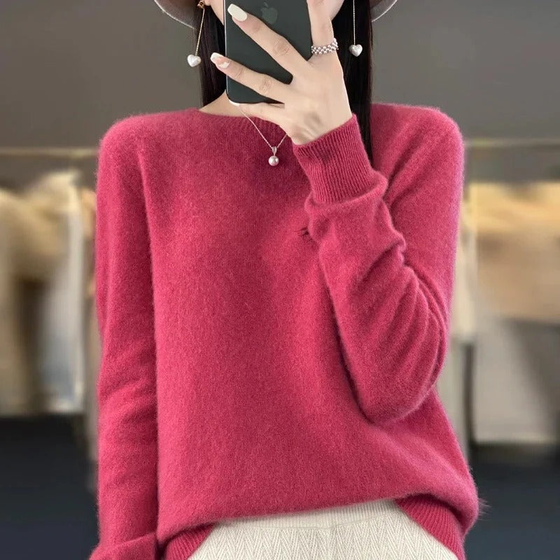 Premium Merino Wool Sweater with Timeless Knit Style