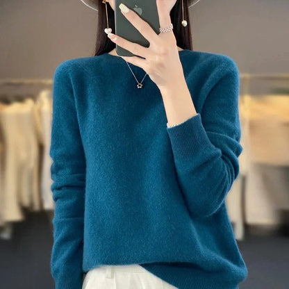 Premium Merino Wool Sweater with Timeless Knit Style