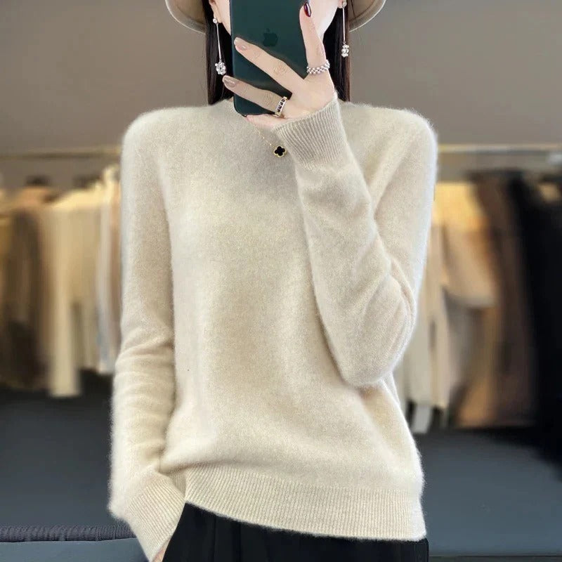 Premium Merino Wool Sweater with Timeless Knit Style