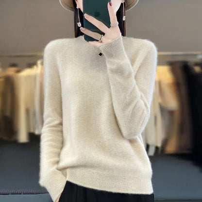 Premium Merino Wool Sweater with Timeless Knit Style