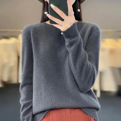 Premium Merino Wool Sweater with Timeless Knit Style