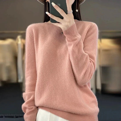 Premium Merino Wool Sweater with Timeless Knit Style