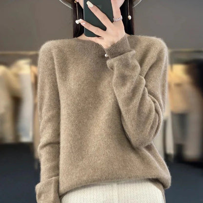 Premium Merino Wool Sweater with Timeless Knit Style