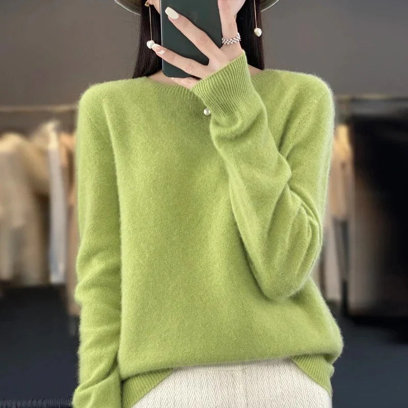Premium Merino Wool Sweater with Timeless Knit Style