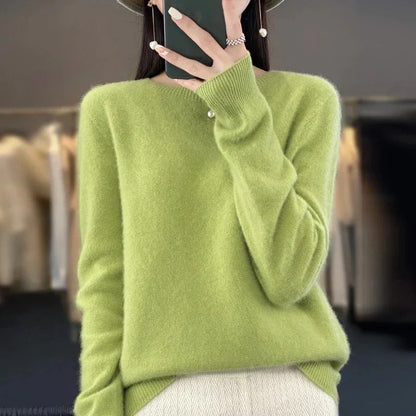 Premium Merino Wool Sweater with Timeless Knit Style