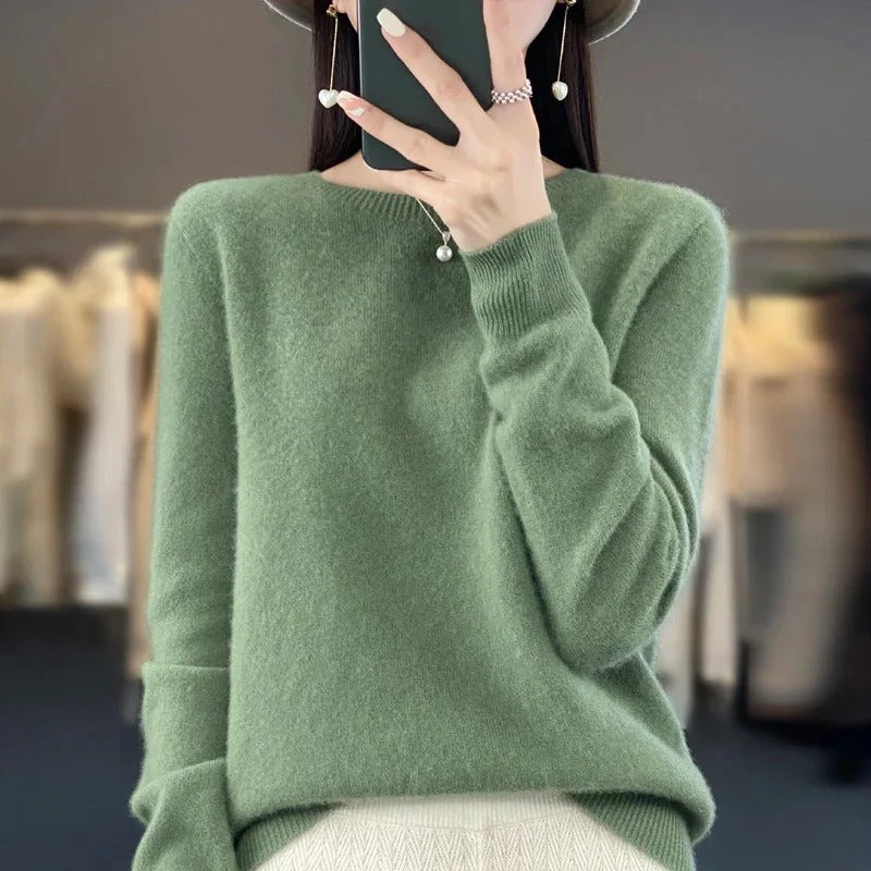 Premium Merino Wool Sweater with Timeless Knit Style