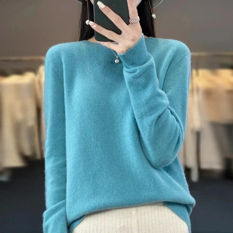 Premium Merino Wool Sweater with Timeless Knit Style