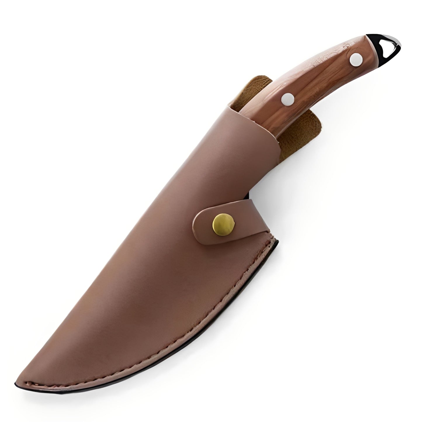 Precision Chef's Knife with Comfortable Wooden Grip