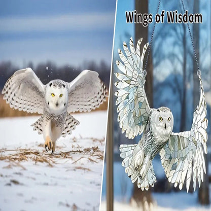 Vibrant Glass Bird Window Ornament for Radiant Light Effects