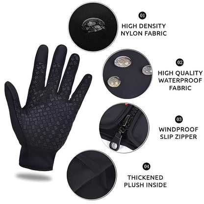 Winter Performance Grip Gloves for Active Lifestyles