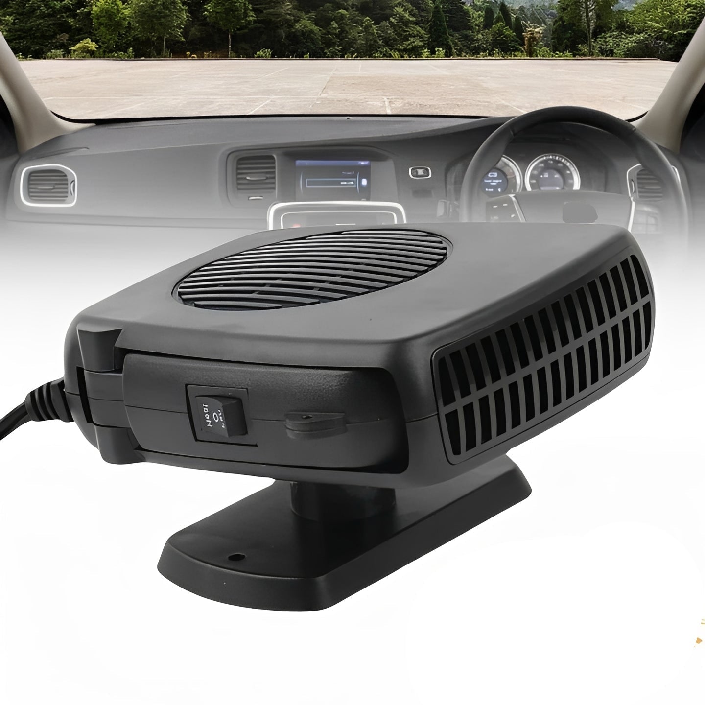 Compact 12V Ceramic Car Heater for Winter Comfort