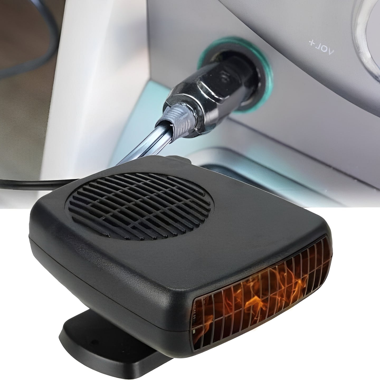 Compact 12V Ceramic Car Heater for Winter Comfort