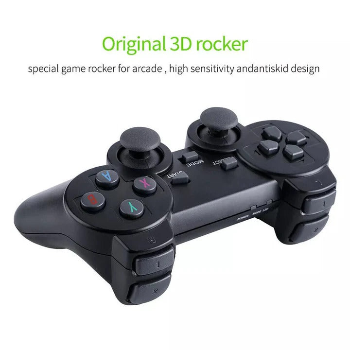 Classic Gaming Hub with 64GB Memory and Dual Wireless Controllers