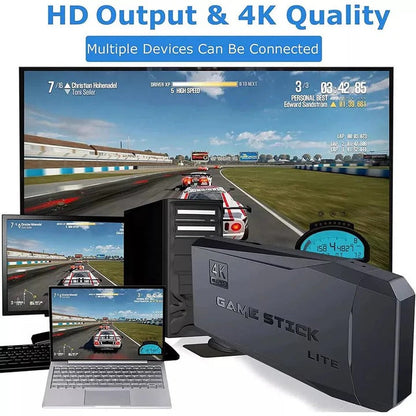 Classic Gaming Hub with 64GB Memory and Dual Wireless Controllers