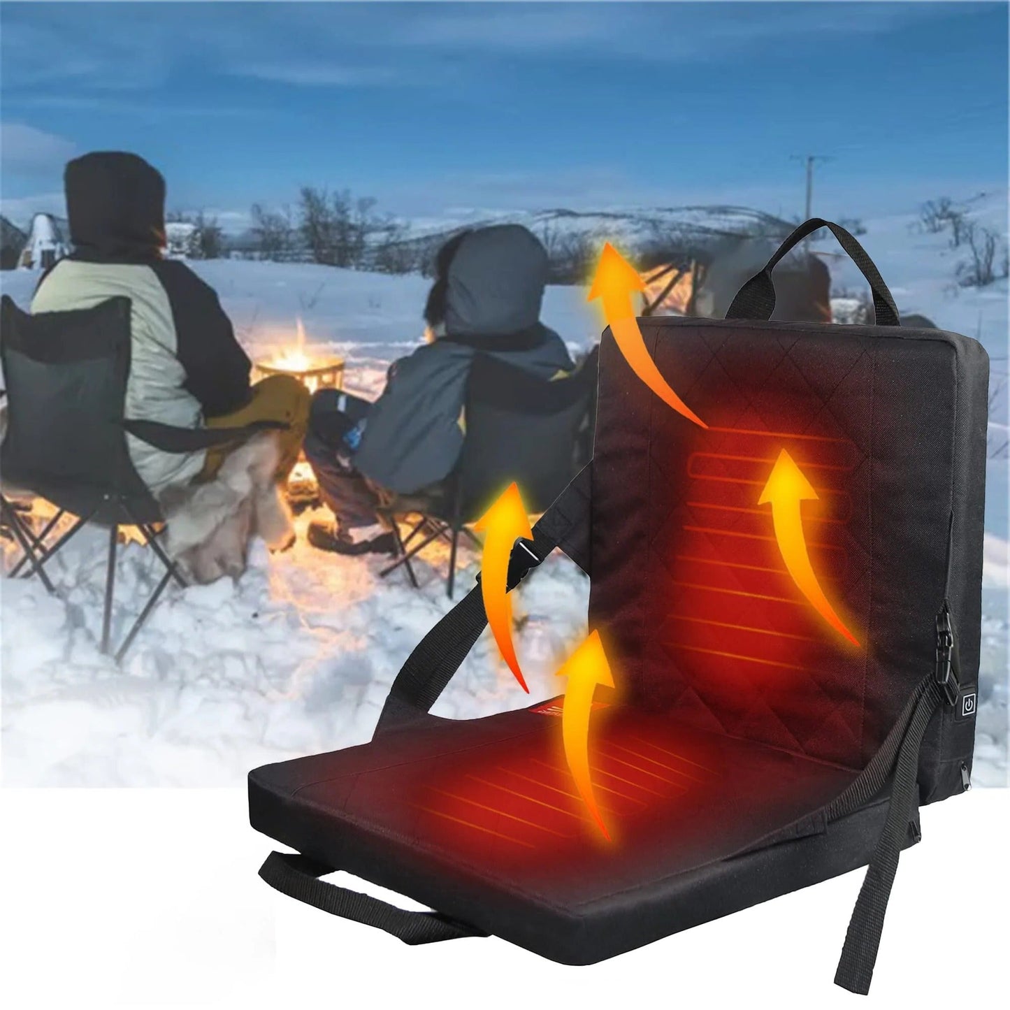 Portable Heated Seat Pad with Adjustable Temperature Control