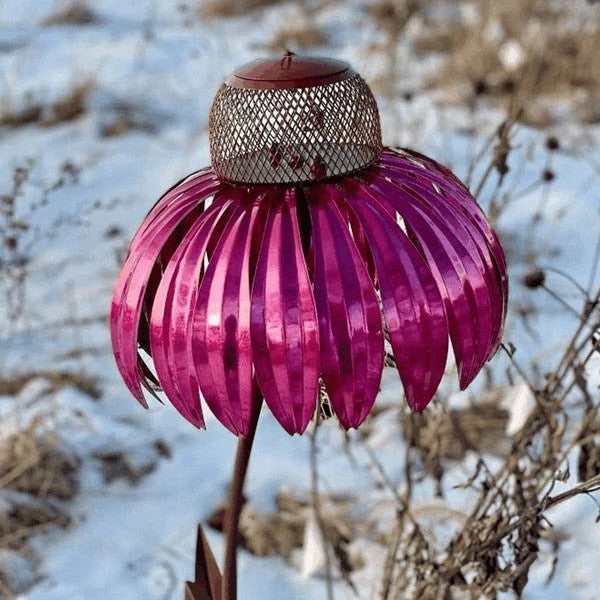 Elegant Garden Bird Feeder with Floral Design