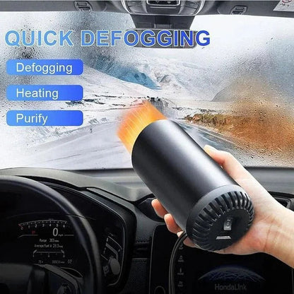 Cup-Style Car Heating and Cooling Device with Rotating Base