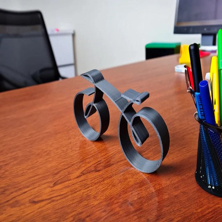 Sleek Bicycle Art Sculpture for Modern Workspaces