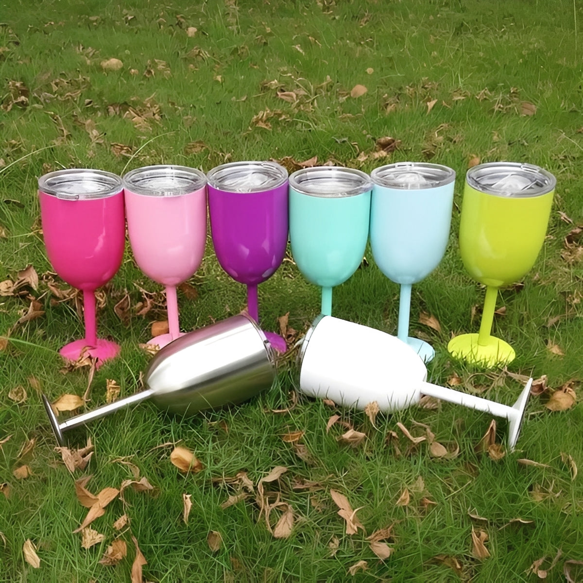 Premium Insulated Beverage Tumbler with Clear Lid