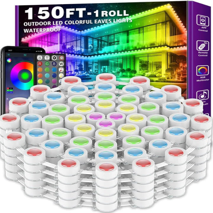 Smart LED Outdoor Light Strips with Custom Color Options