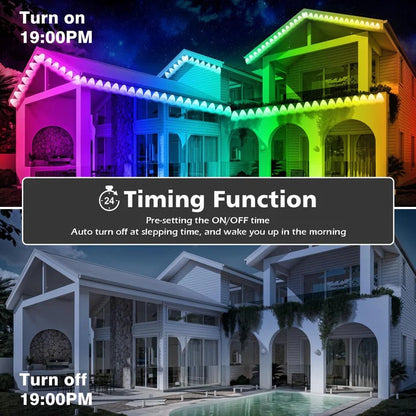 Smart LED Outdoor Light Strips with Custom Color Options
