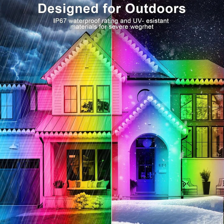 Smart LED Outdoor Light Strips with Custom Color Options